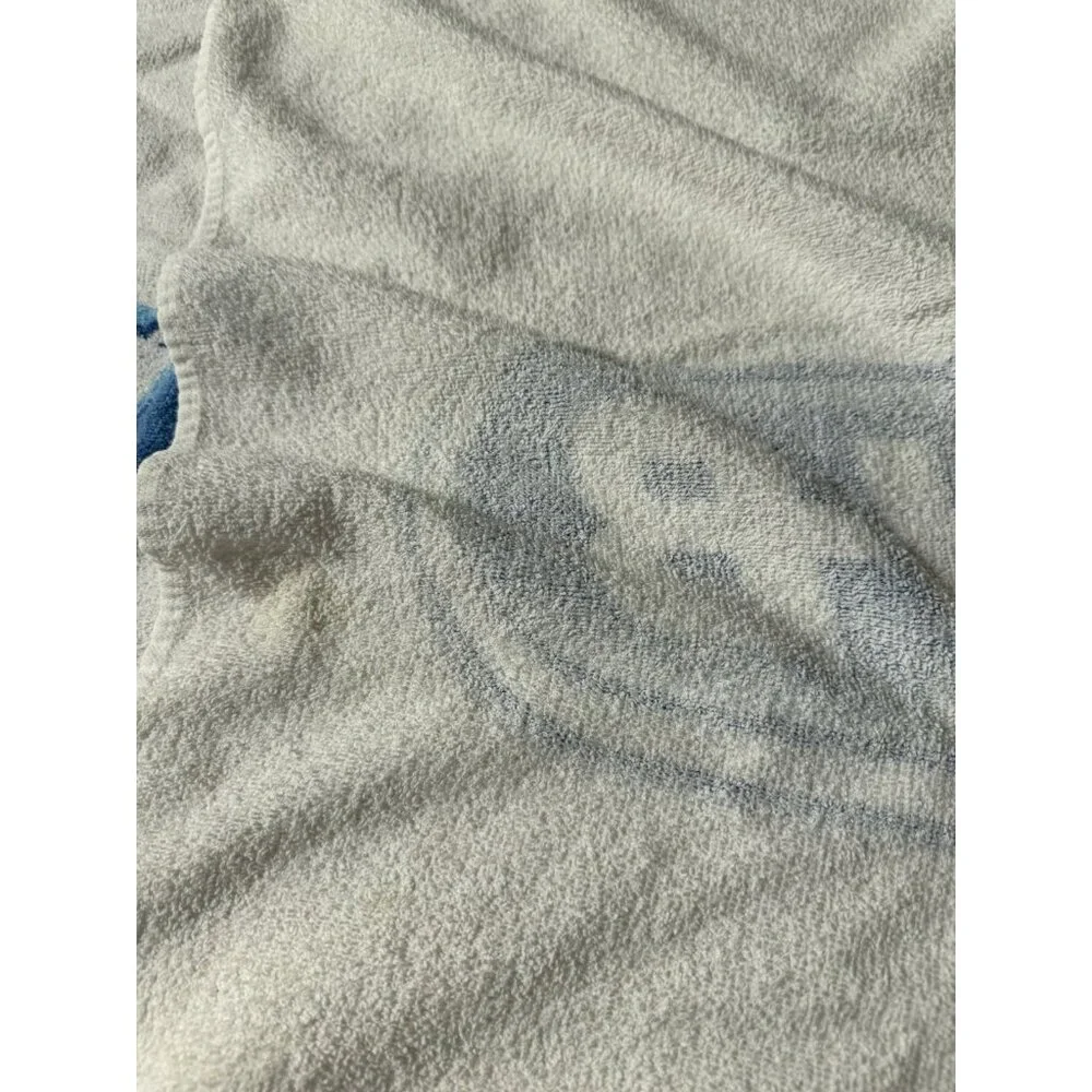 Vtg Cotton Beach Bath Towel  Crest Oral B Toothpaste  Dental advertisement Read